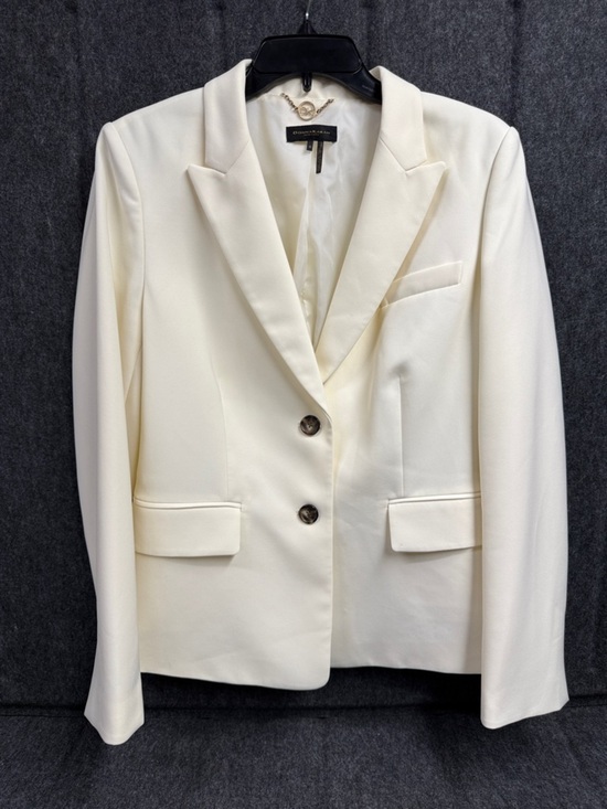 Donna Karan Jackets & Blazers - Donna Karan Ivory Single-Breasted Tailored Blazer